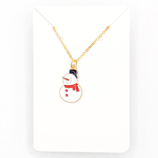 Festive Snowman Necklace