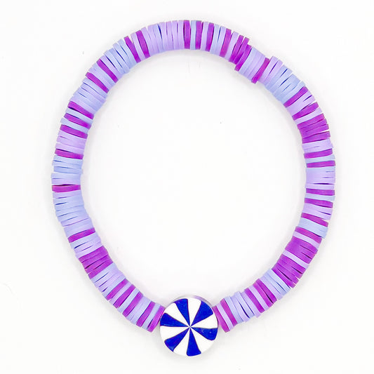 Purple Candy Beaded Bracelet