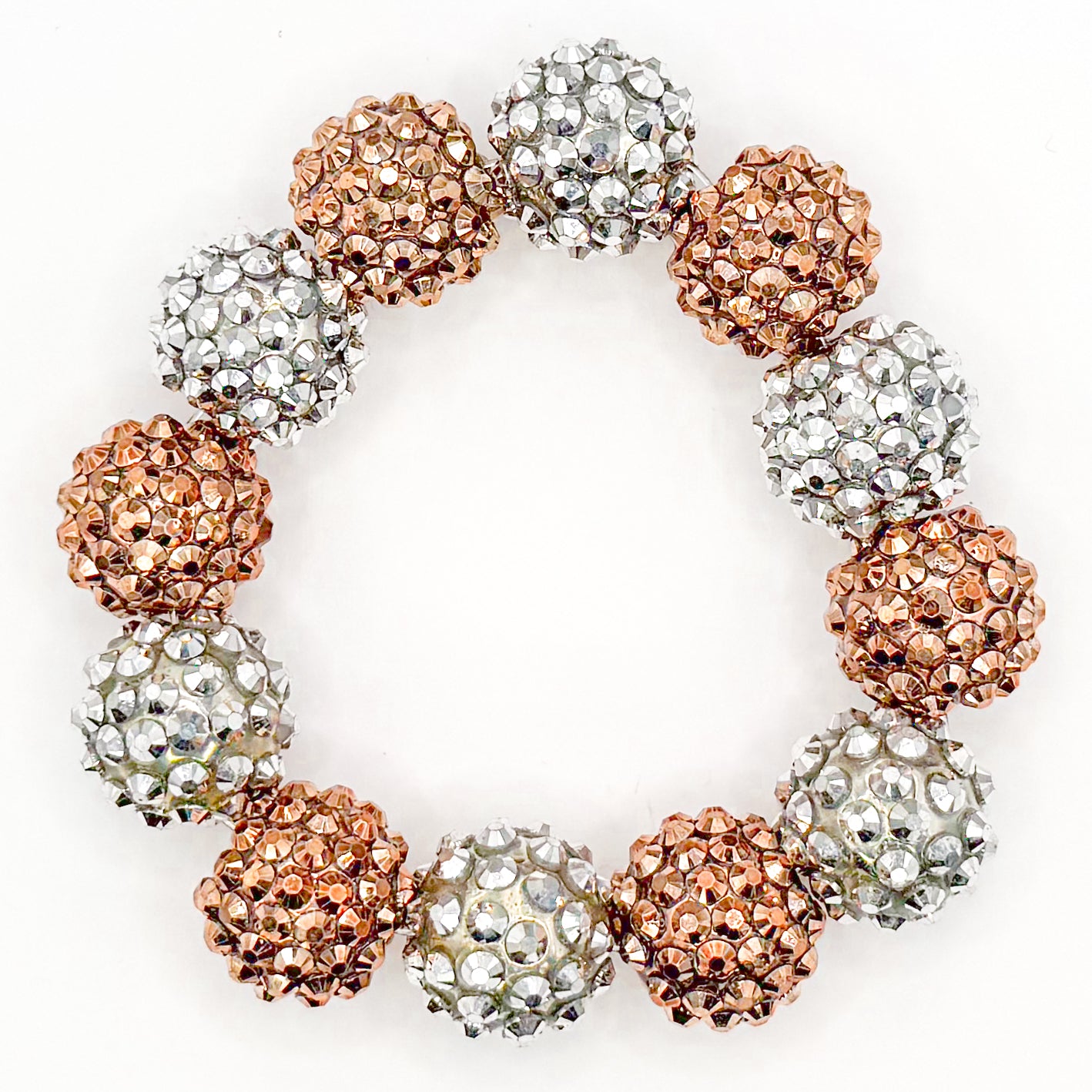 New Years Shimmer Beaded Bracelet