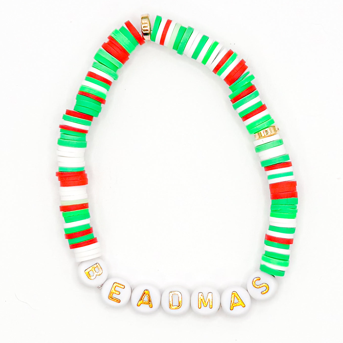 Festive Beadmas Clay Beaded Bracelet