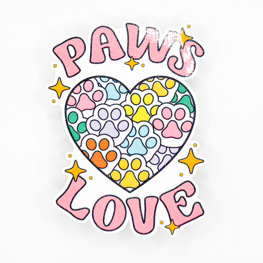 Paws Love Sticker