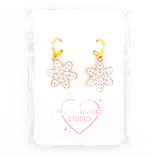 Snowflake 2.0 Huggie Earrings