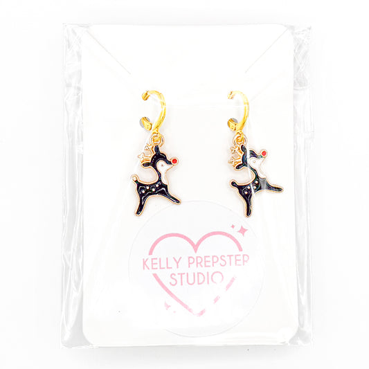 Reindeer 3.0 Huggie Earrings