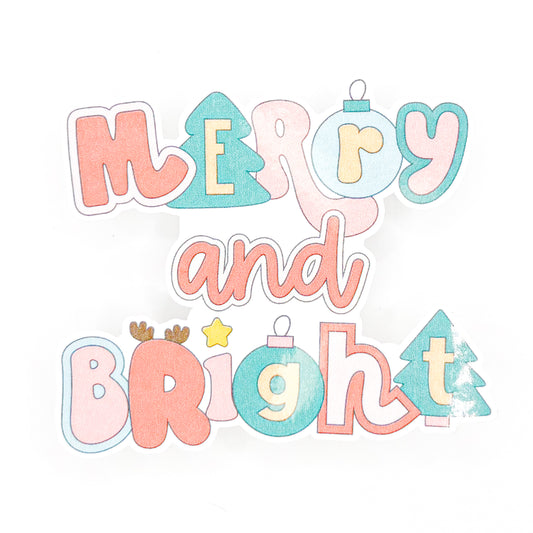 Merry and Bright Sticker