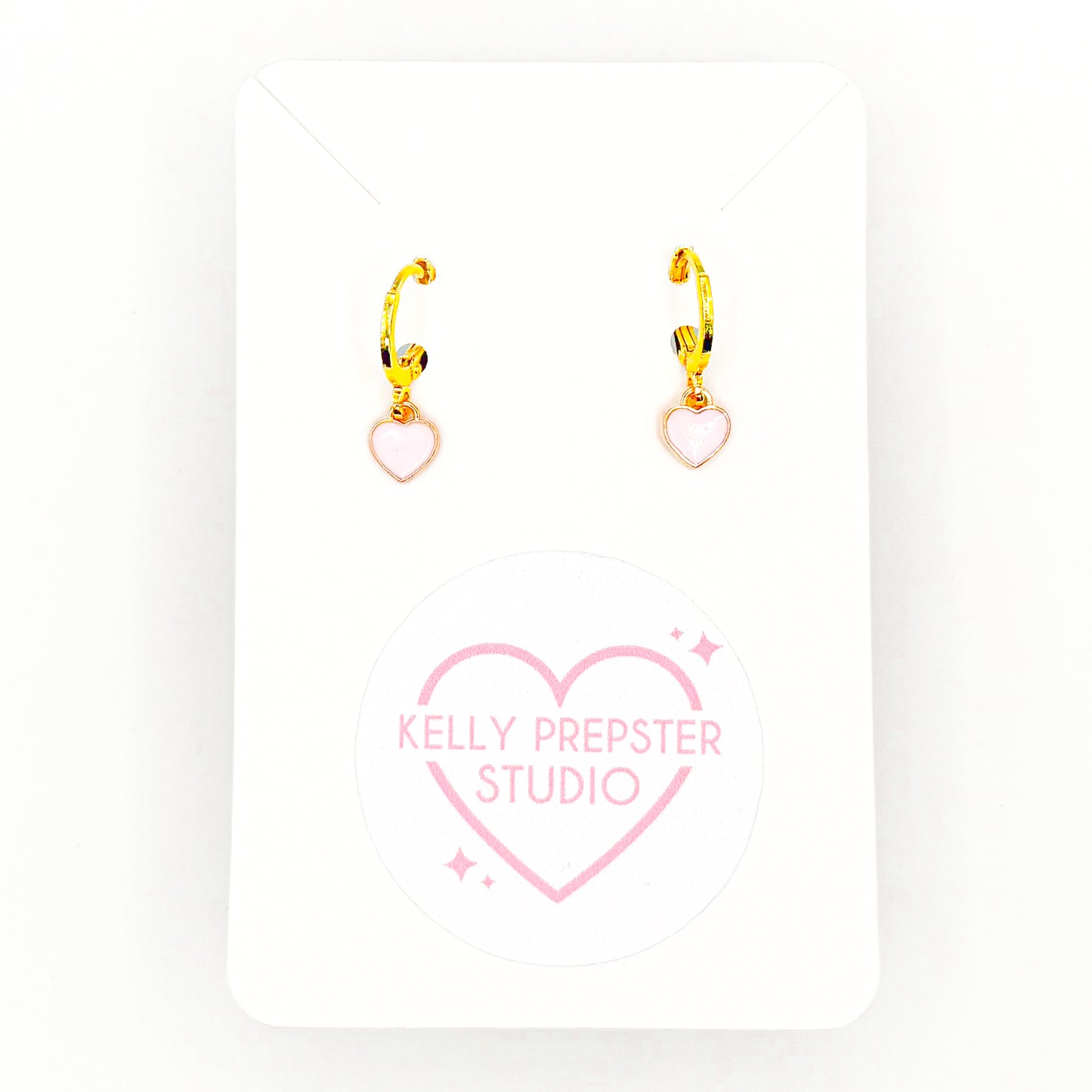 Mini Hearts Huggie Earrings