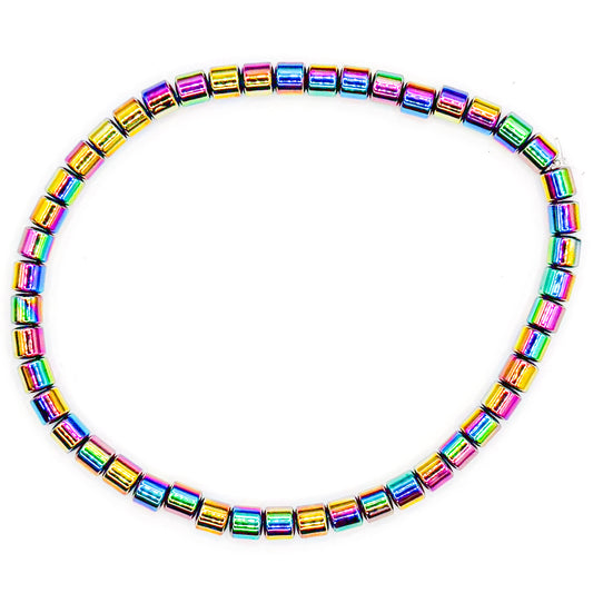 Mini Holographic Glass Beaded Bracelet