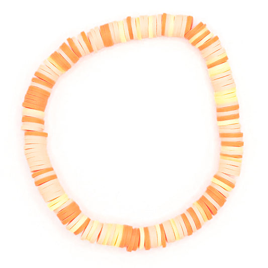 Just Peachy Clay Beaded Bracelet