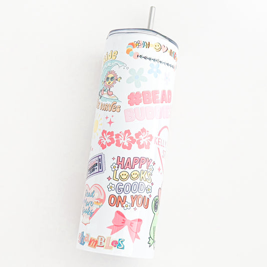 Sticker Bombed Tumbler - 20oz