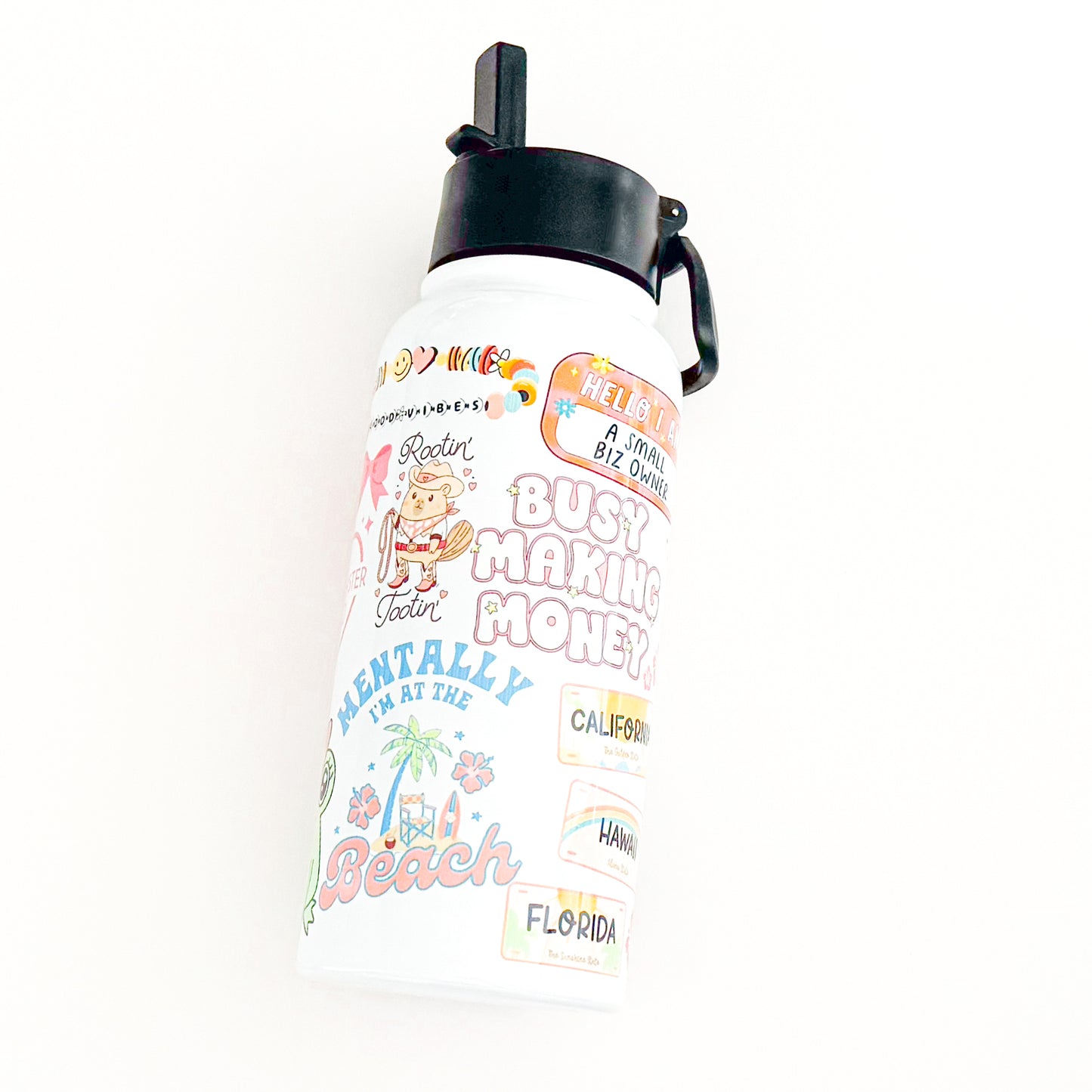 Sticker Bombed Water Bottle - 32oz