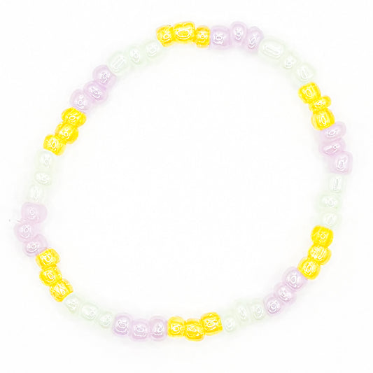 Golden Pastel Beaded Bracelet