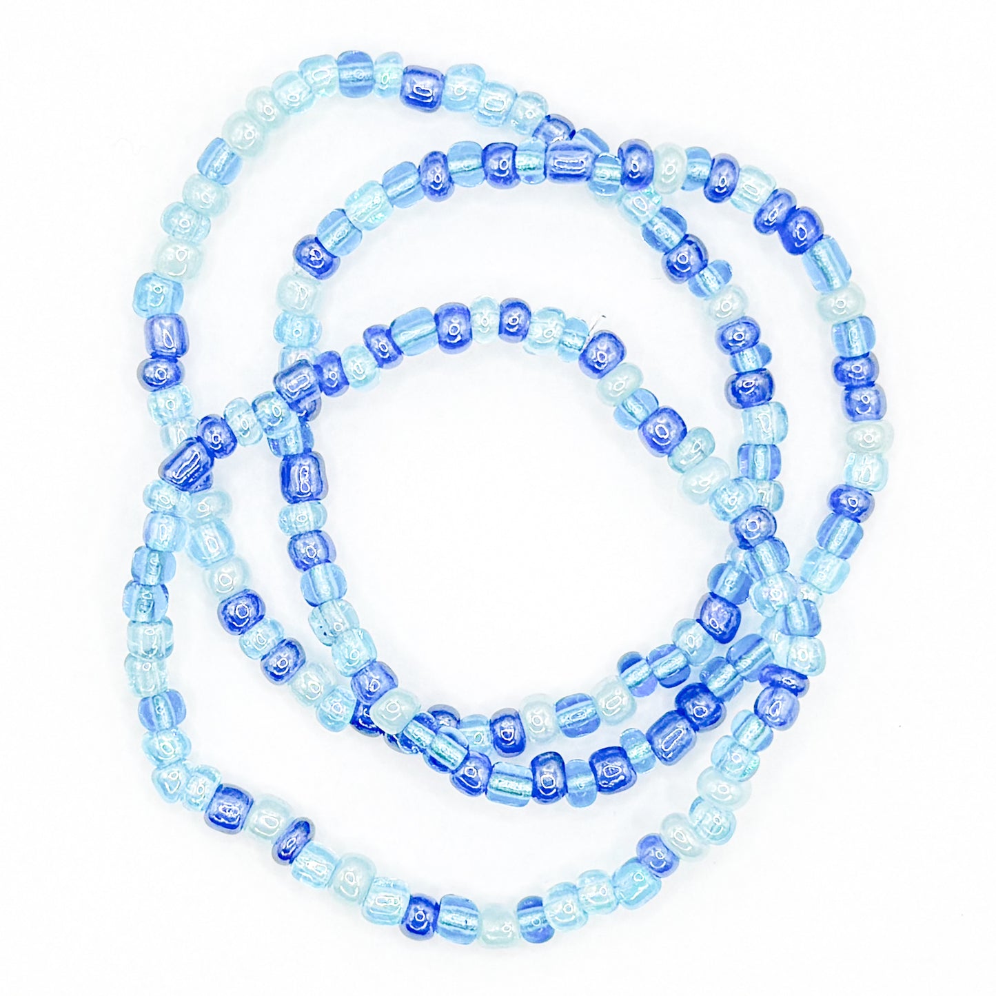 Ocean Waves Seed Bead Stackers (Set of 3)