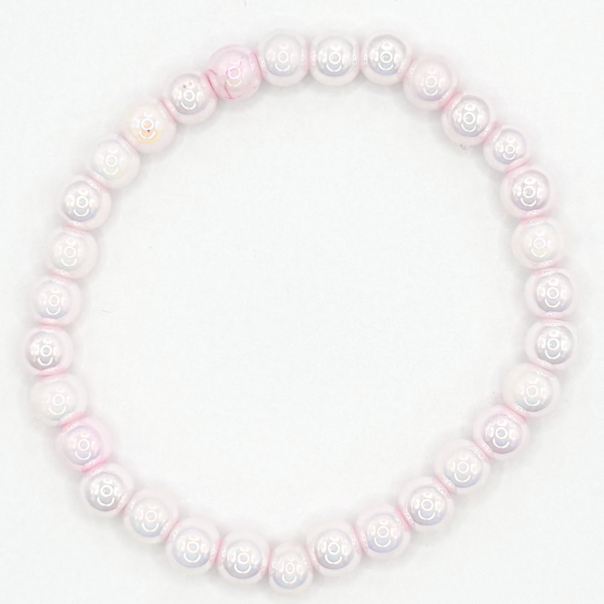 Pink Marble 2.0 Stacker Beaded Bracelet