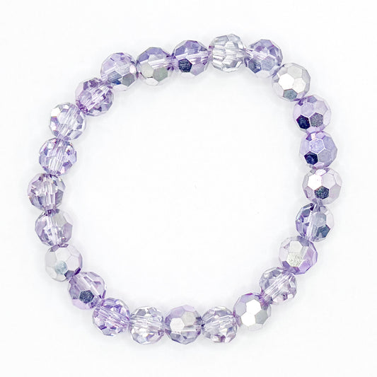 Purple Celebration 2.0 Glass Beaded Bracelet