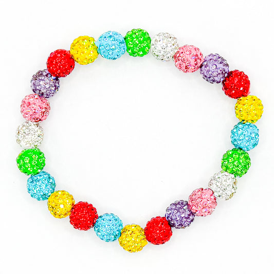 Rainbow Shimmer Beaded Bracelet