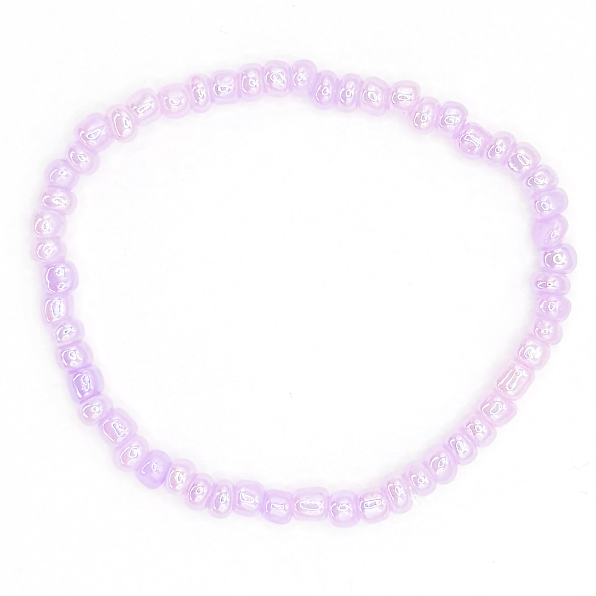 Light Purple Seed Beaded Bracelet