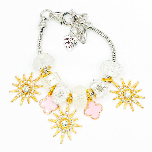 Shimmer Sparkles European Charm Bracelet