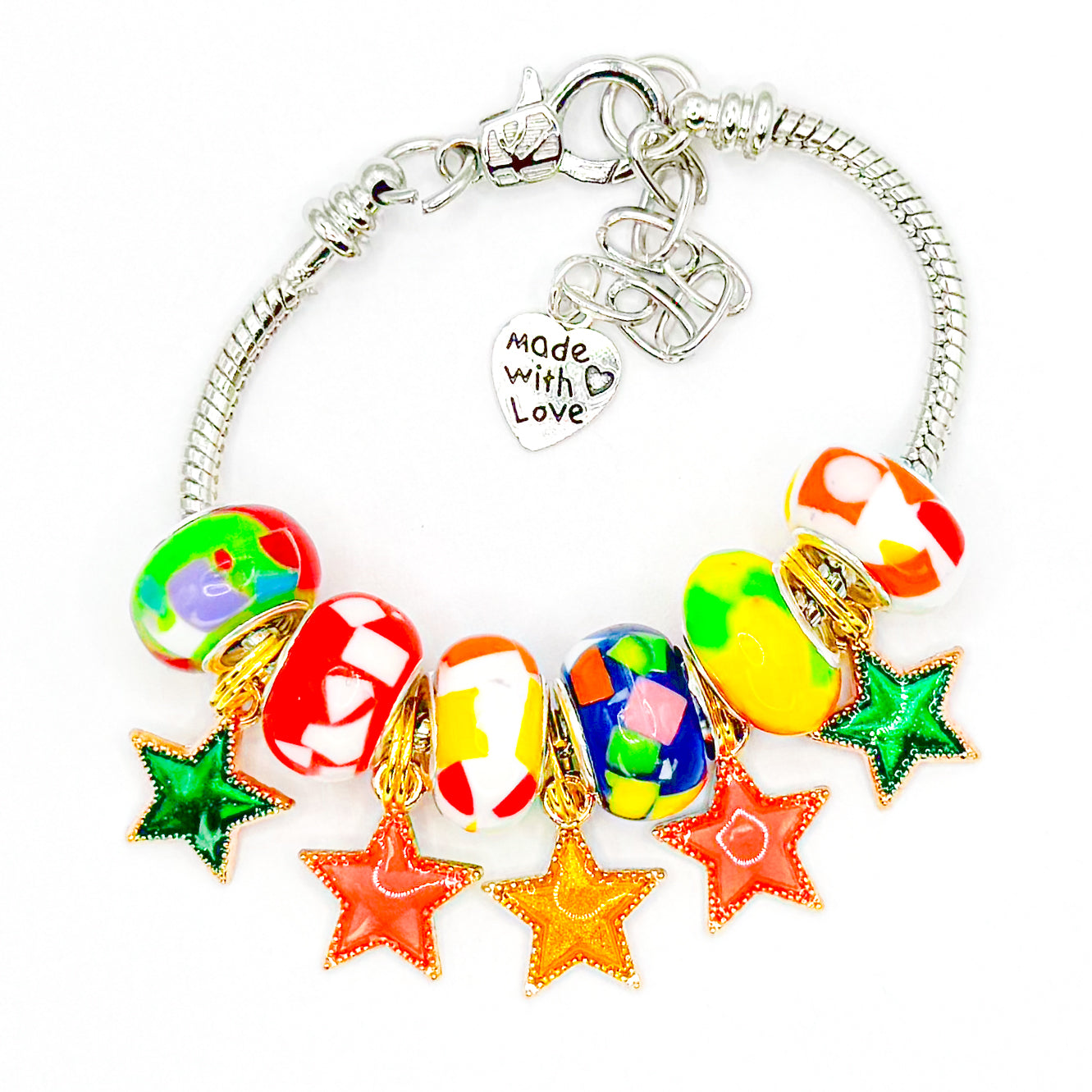 Galaxy Stars European Charm Bracelet