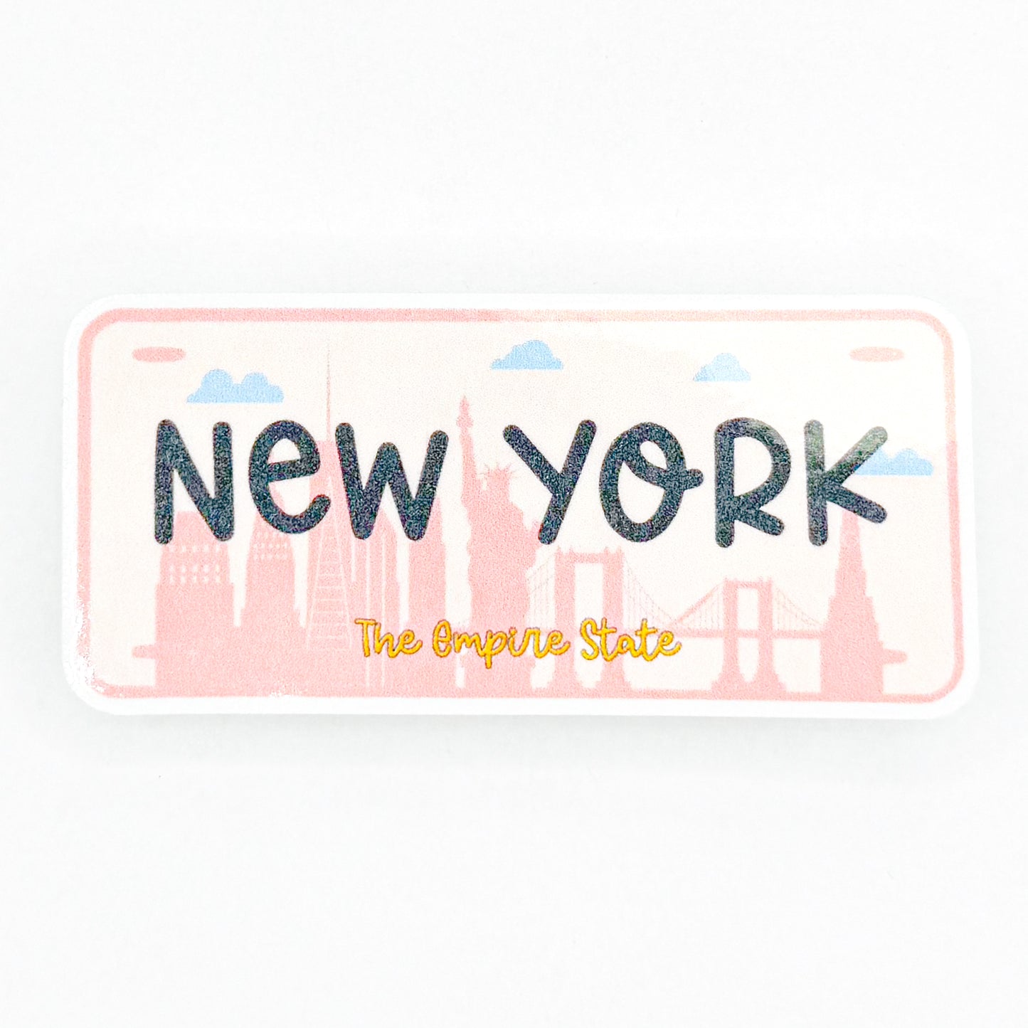 New York Plate Sticker