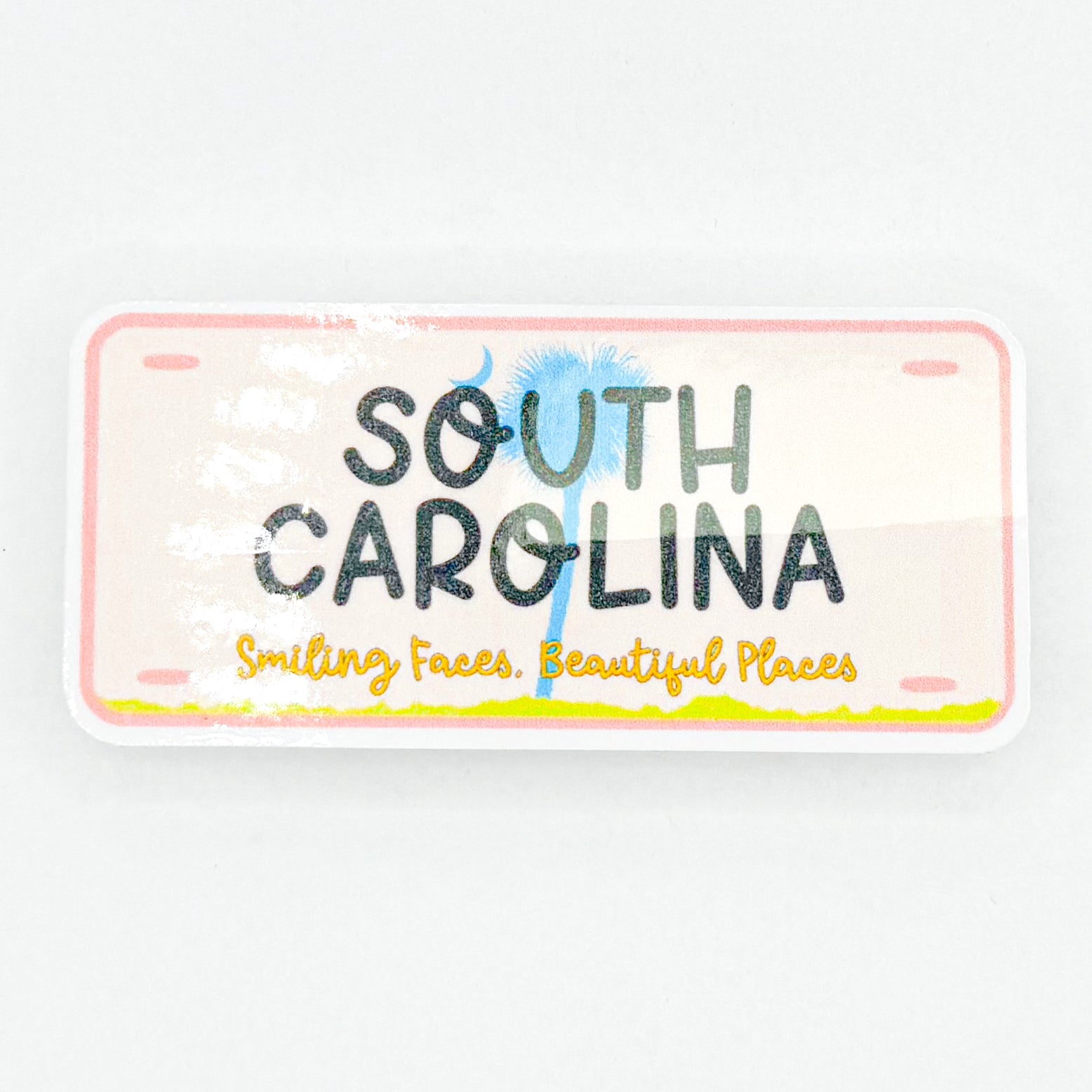 Sc Registration Sticker South Carolina Plate Sticker – KellyPrepsterStudio