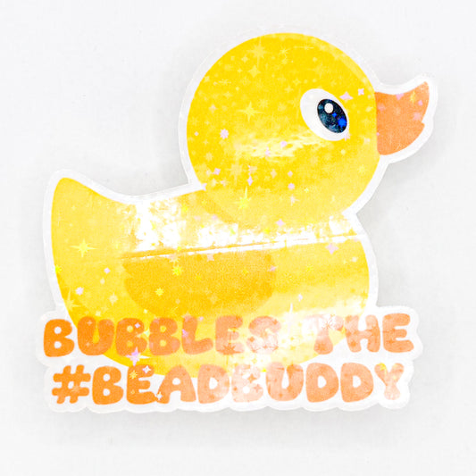 Bubbles The #BeadBuddy Holographic Sticker