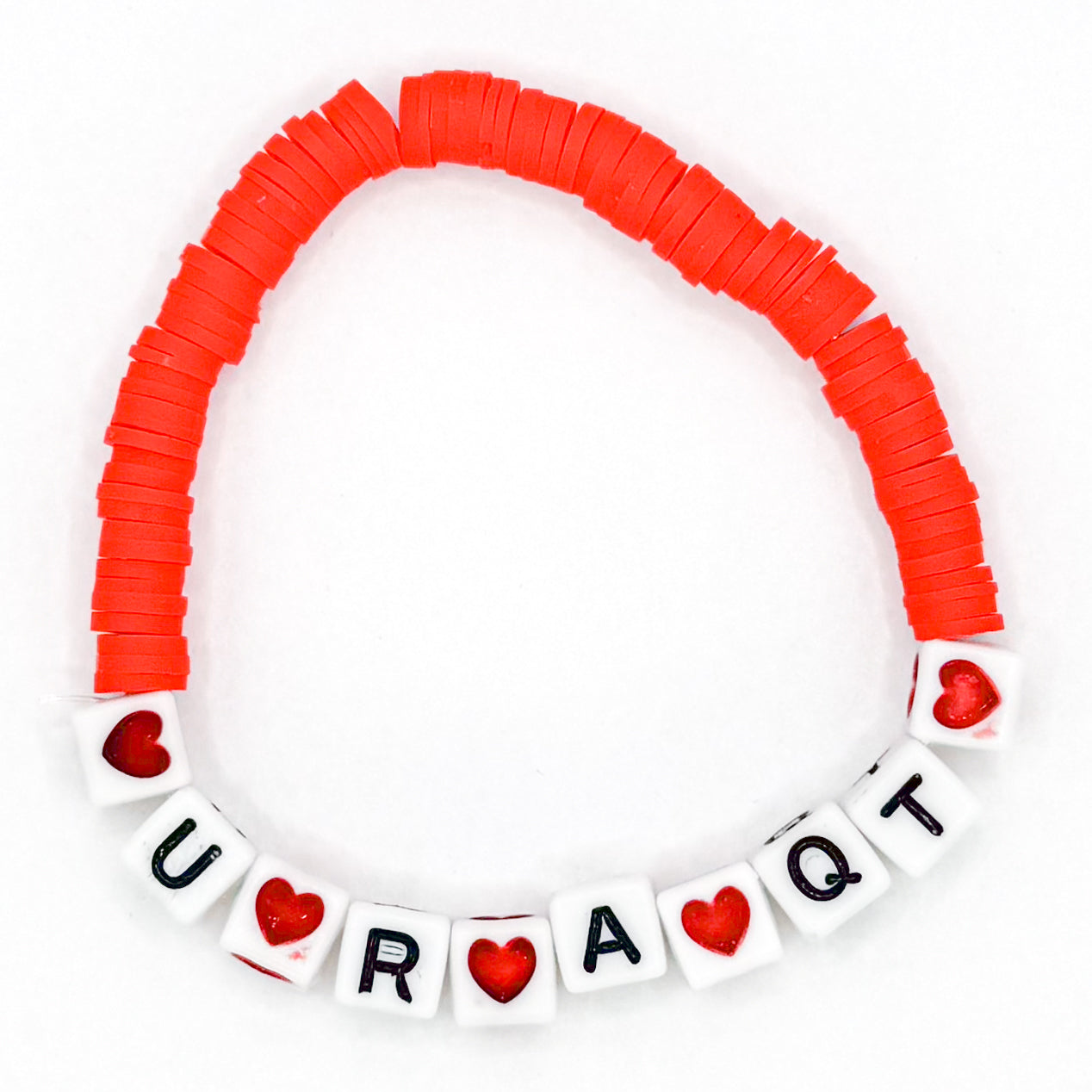 You Are A QT Clay Beaded Bracelet