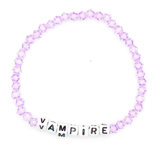 Purple "Vampire" Bead Buddy Bracelet