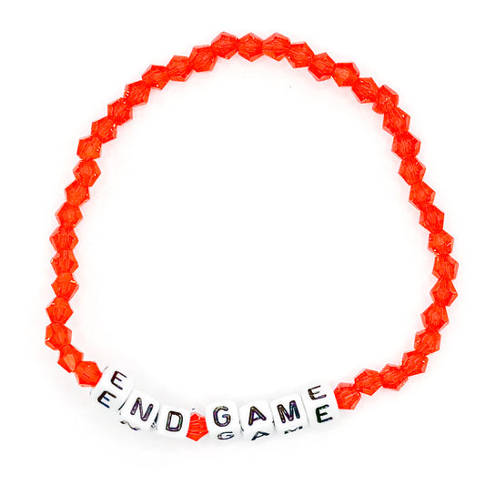 Orange "End Game" Bead Buddy Bracelet