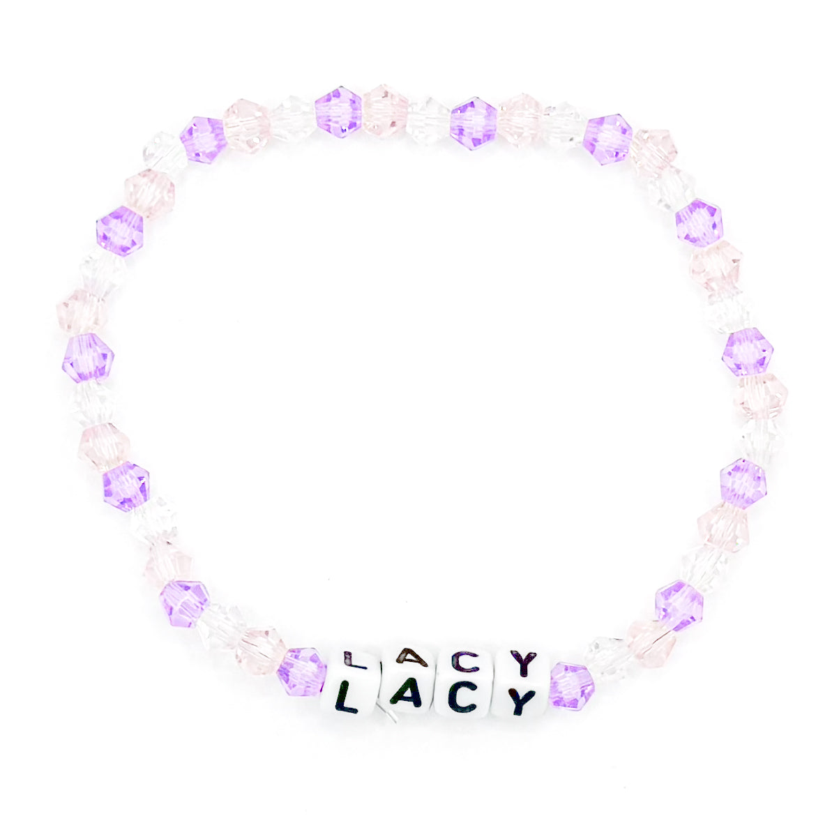 Purple "Lacy" Bead Buddy Bracelet