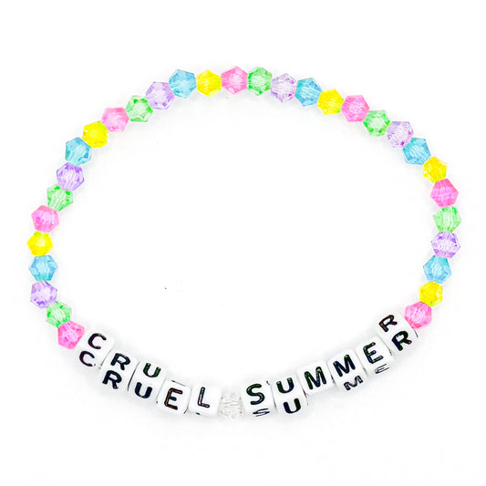 Colorful "Cruel Summer" Bead Buddy Bracelet