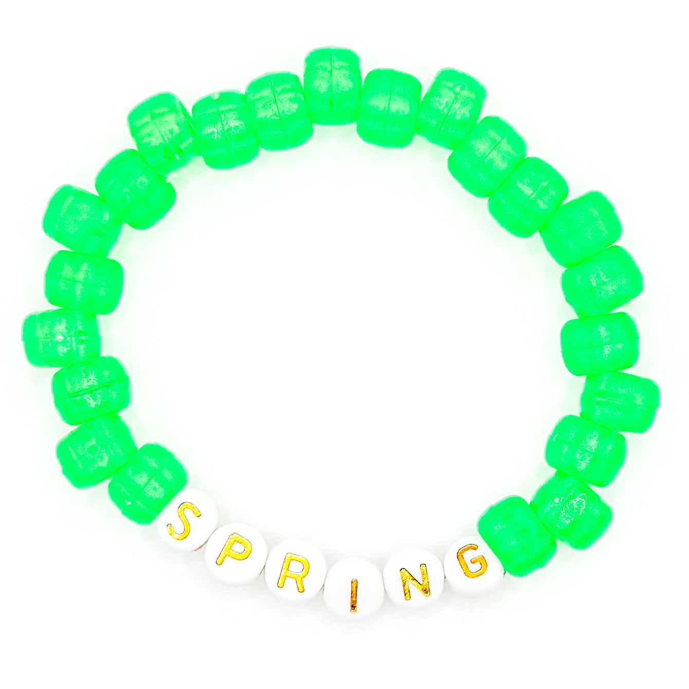 Green "Spring" Beaded Bracelet