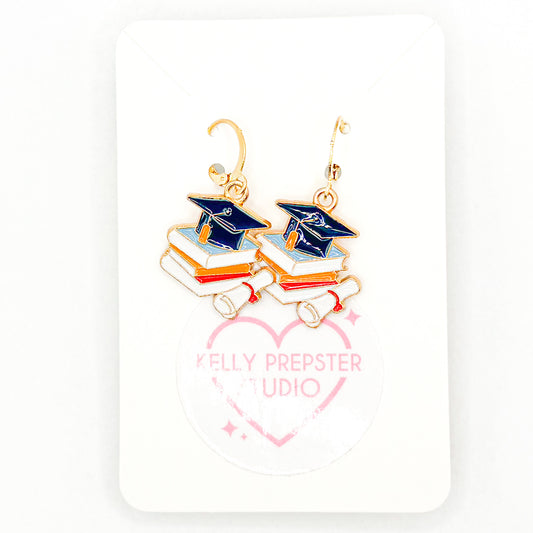 Graduation Huggie Earrings