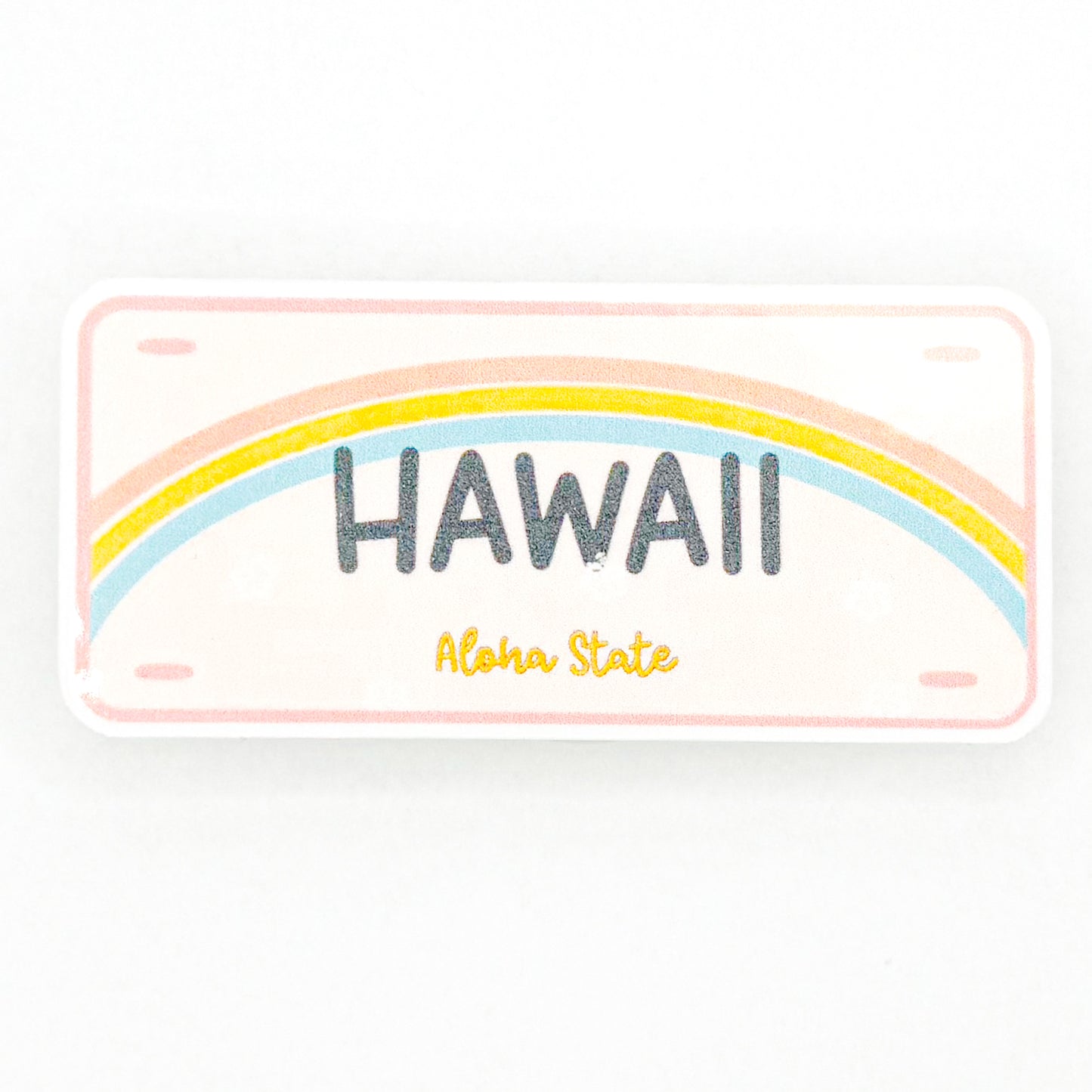 Hawaii Plate Sticker