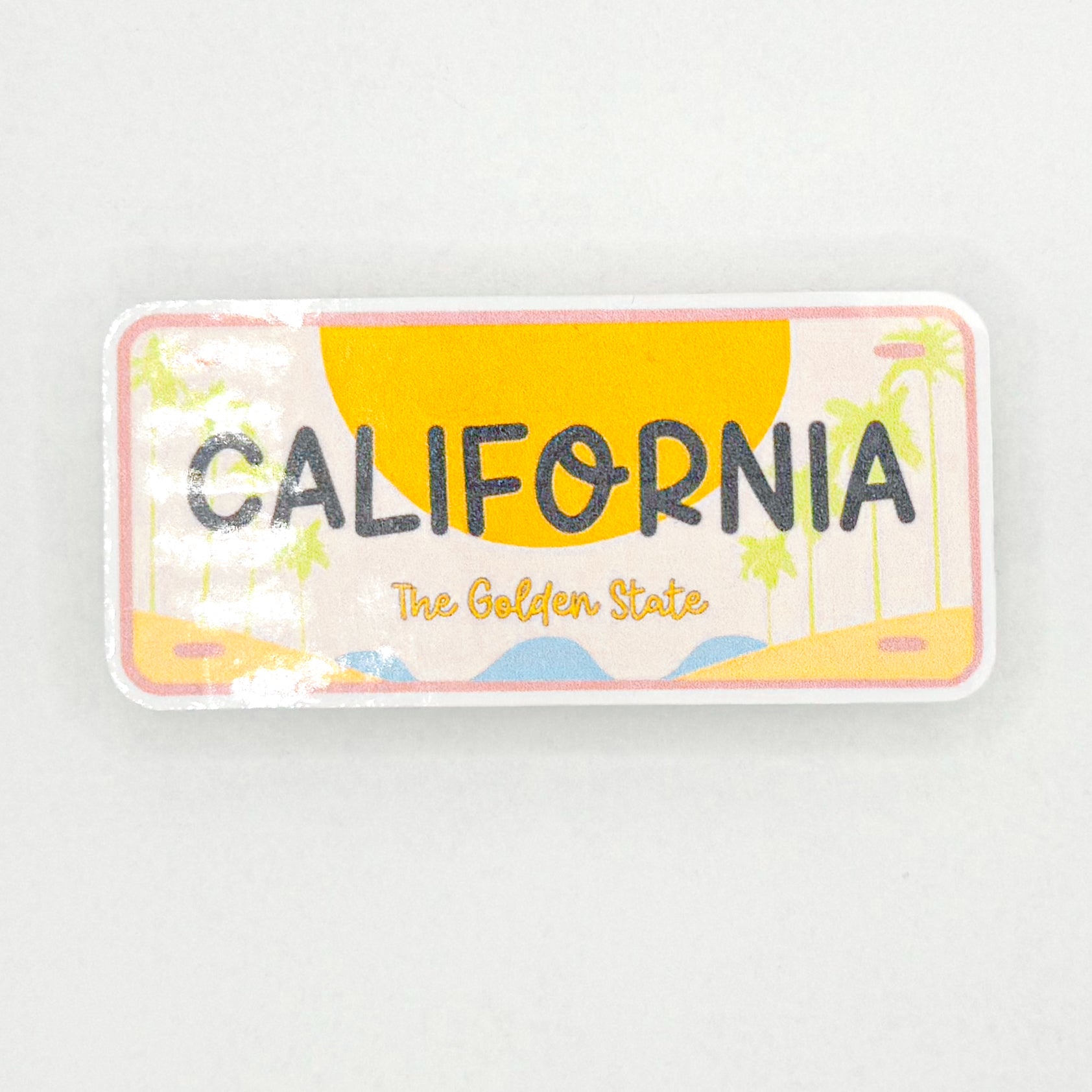Cali Plate Sticker – KellyPrepsterStudio
