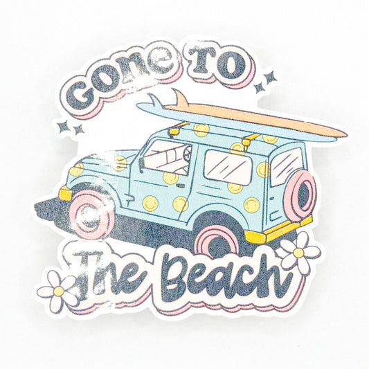 Gone To The Beach Sticker
