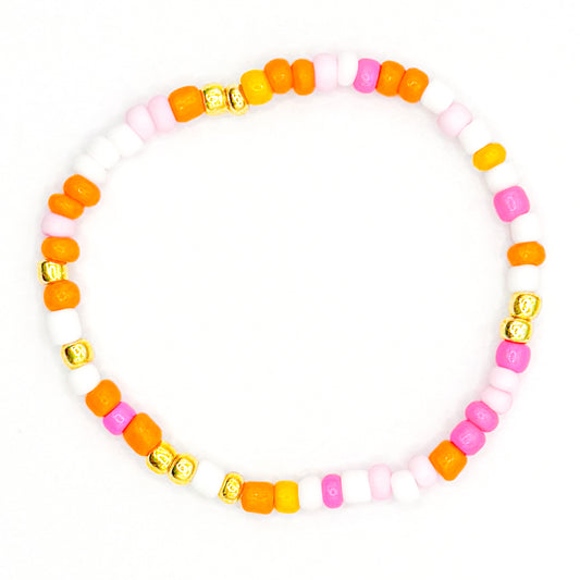 Sunrise Seed Beaded Bracelet