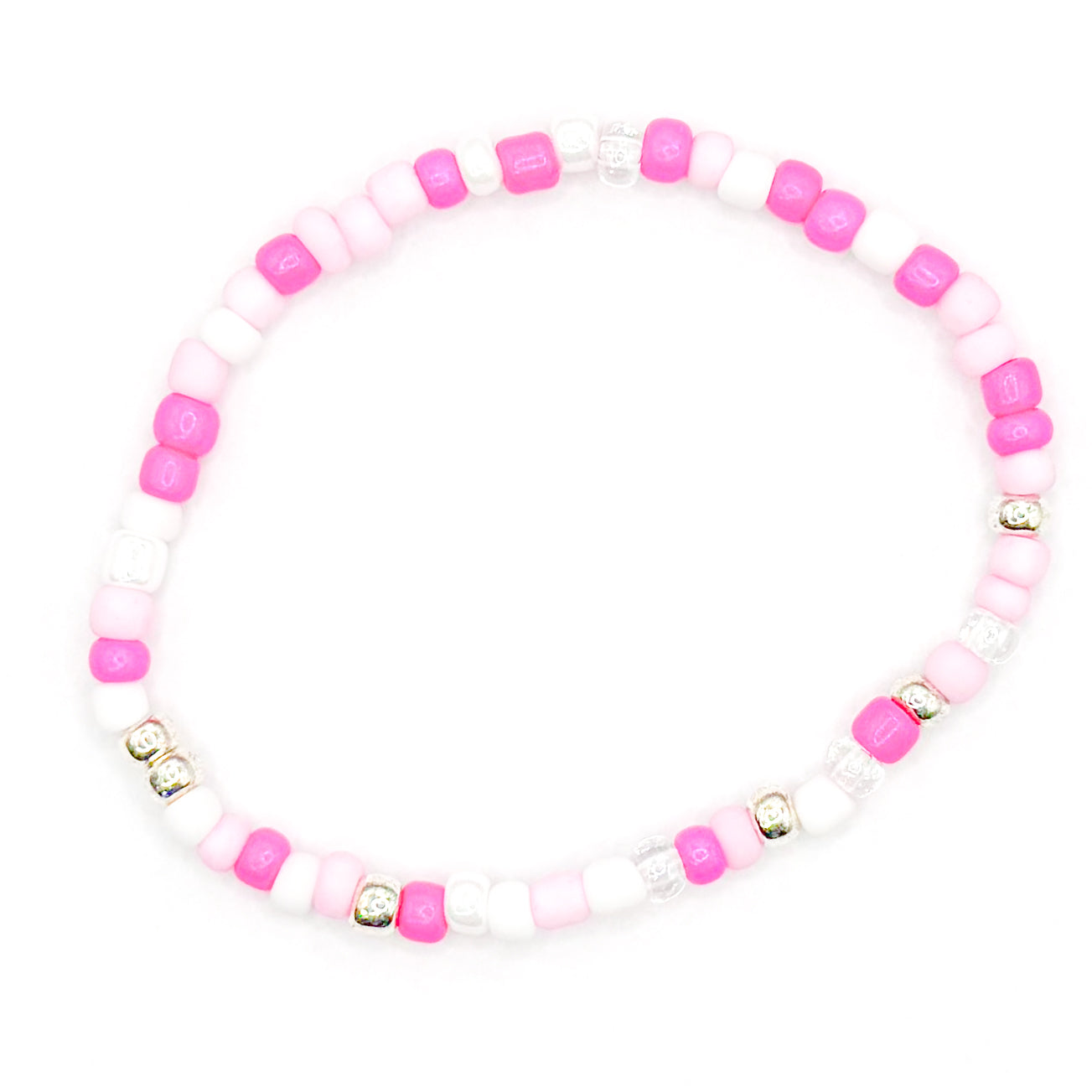 Pink Seed Bead Bracelet