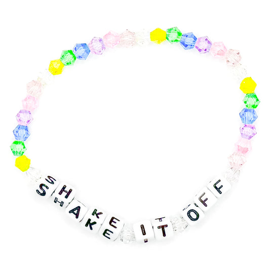 Colorful "Shake It Off" Bead Buddy Bracelet