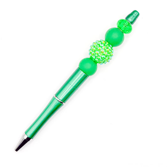 Green Sparkle Charm Pen