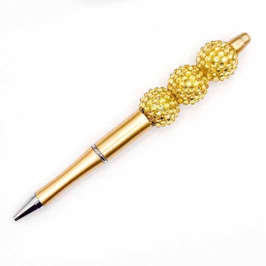 Gold Shimmer Charm Pen