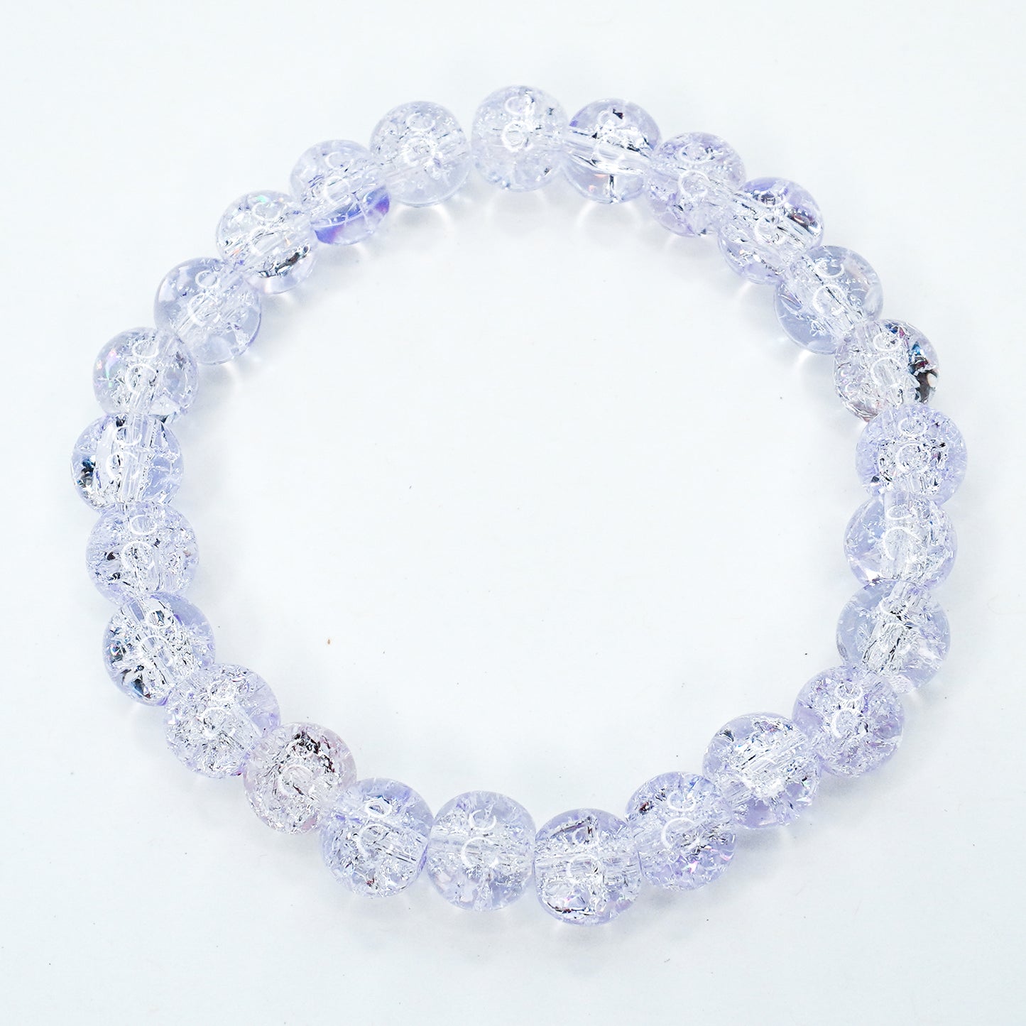 Light Purple Glass Beaded Bracelet