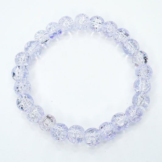 Light Purple Glass Beaded Bracelet